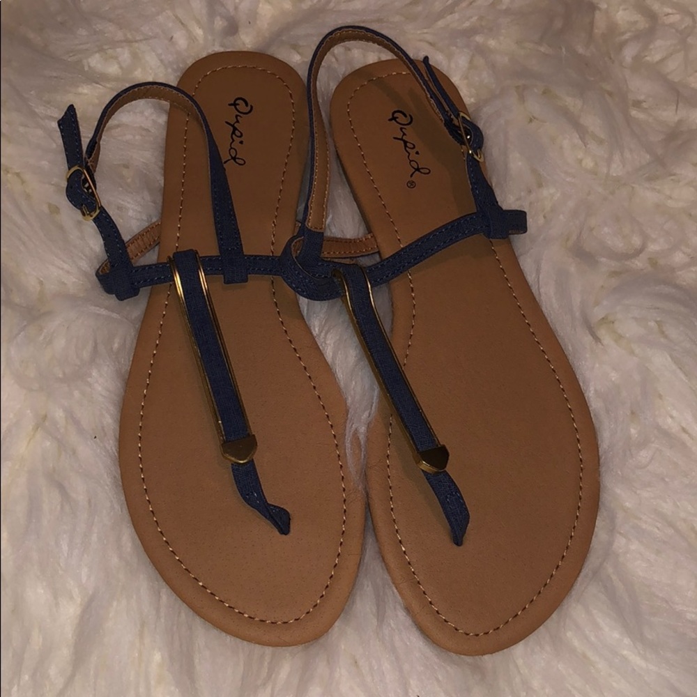 Navy Sandals